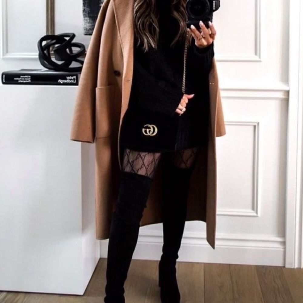 Black  sweater dress